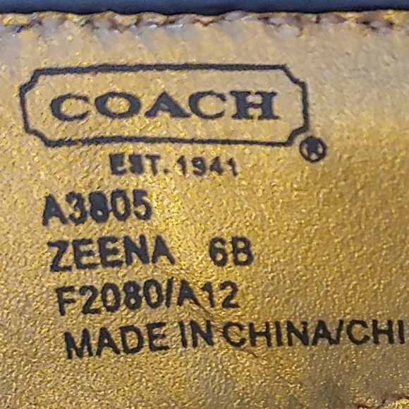 Coach Zeena Leather Espadrilles Platform Mule Heel Size 6 - Picture 2 of 5